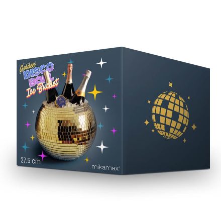 Disco Ball Ice Bucket Gold