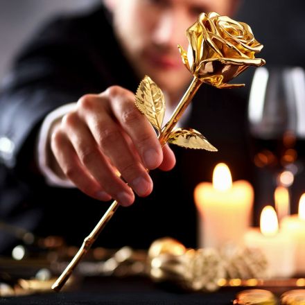 24K Golden Rose