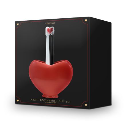 Heart Toothbrush Gift Set