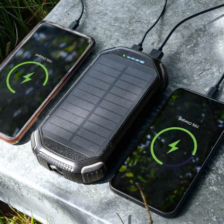 mm - QI Solar Powerbank 20.000 mAh