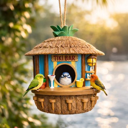 Tiki Bar Birdhouse