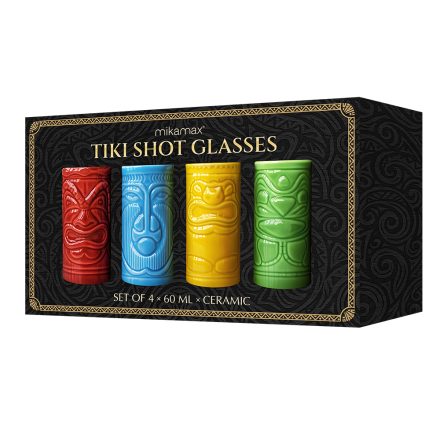 Tiki Shot Glasses - Ceramic