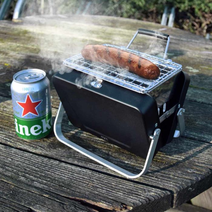 thumbnail image 2 of MikaMax World's Smallest Portable BBQ - Foldable Mini Grill 18x6x15.5cm For Picnics & Travel 2 of 13